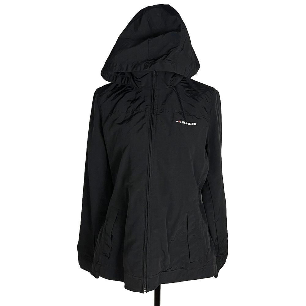 Tommy Hilfiger Black Women's Rain Coat‎ Size M